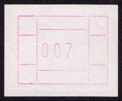 ATM SPECIMEN Nr. 21_3-STELLIG_Abart "GUMMIDRUCK" ! **