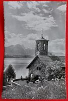 Merligen am Thunersee Kirche mit Stockhorn 1951 Vollstempel