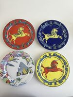 4 Bopla Langenthal Teller Einhorn Set gebraucht