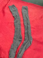 Damen Kniehohe Winterstrumpfhose grau 38-40