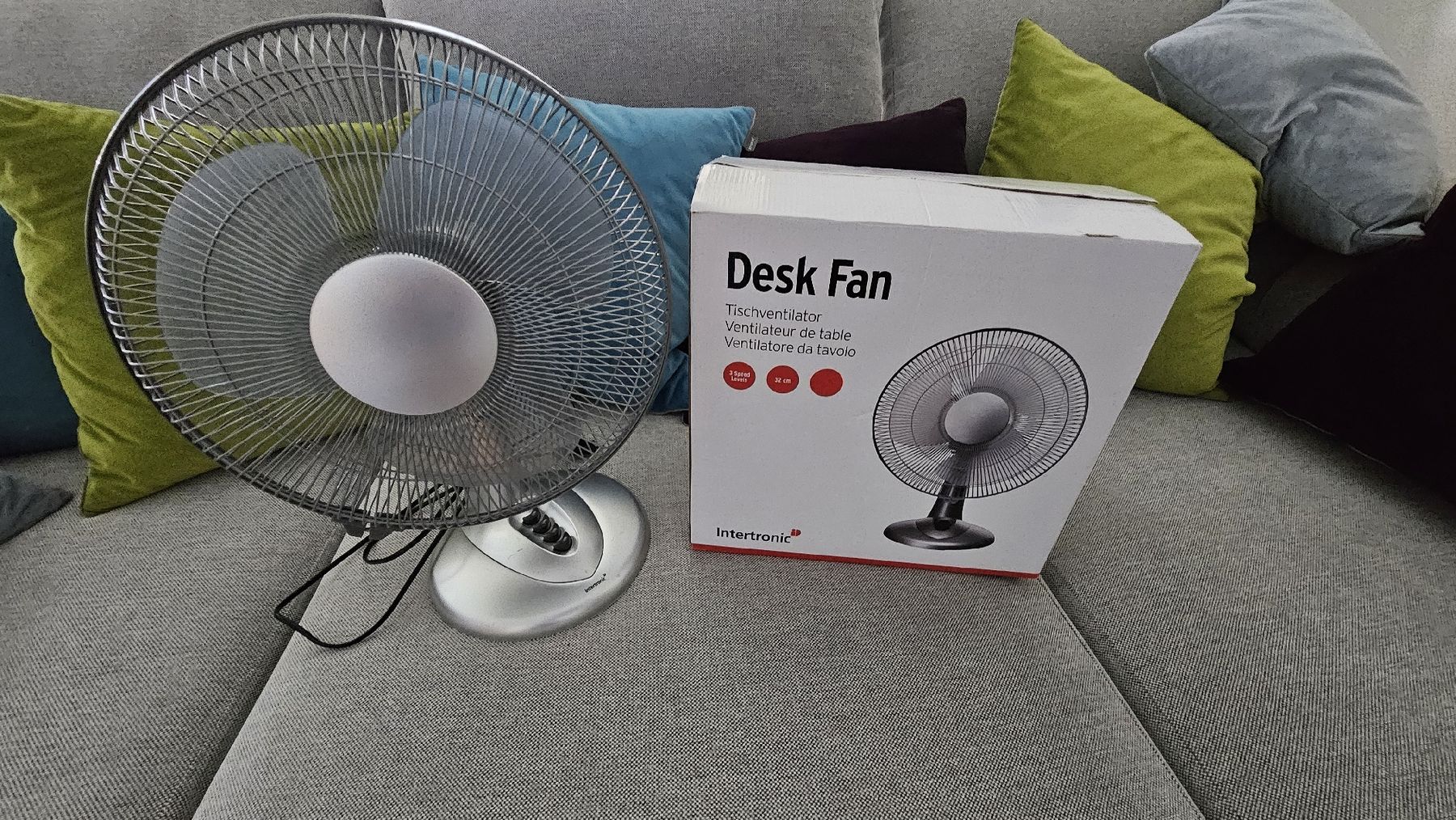 Ventilatori: Intertronic Tischventilator / Ventilator 32 cm – Usato da Zürich venduto da Emendez