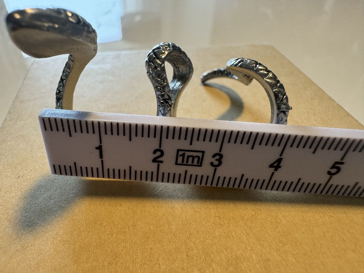 Anelli: Schlangenring, 2 Finger, Vintage Statement Ring Schlange  – Usato da Zumikon venduto da calibru 5