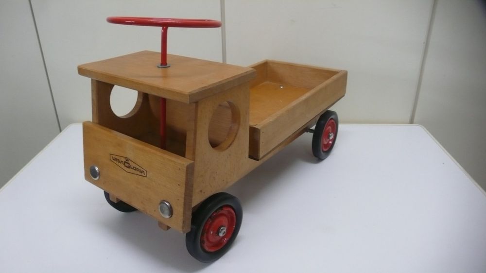 Wisa Gloria Bobby Car Holz Lastwagen LKW ca. 1960 Vollholz | Kaufen auf ...