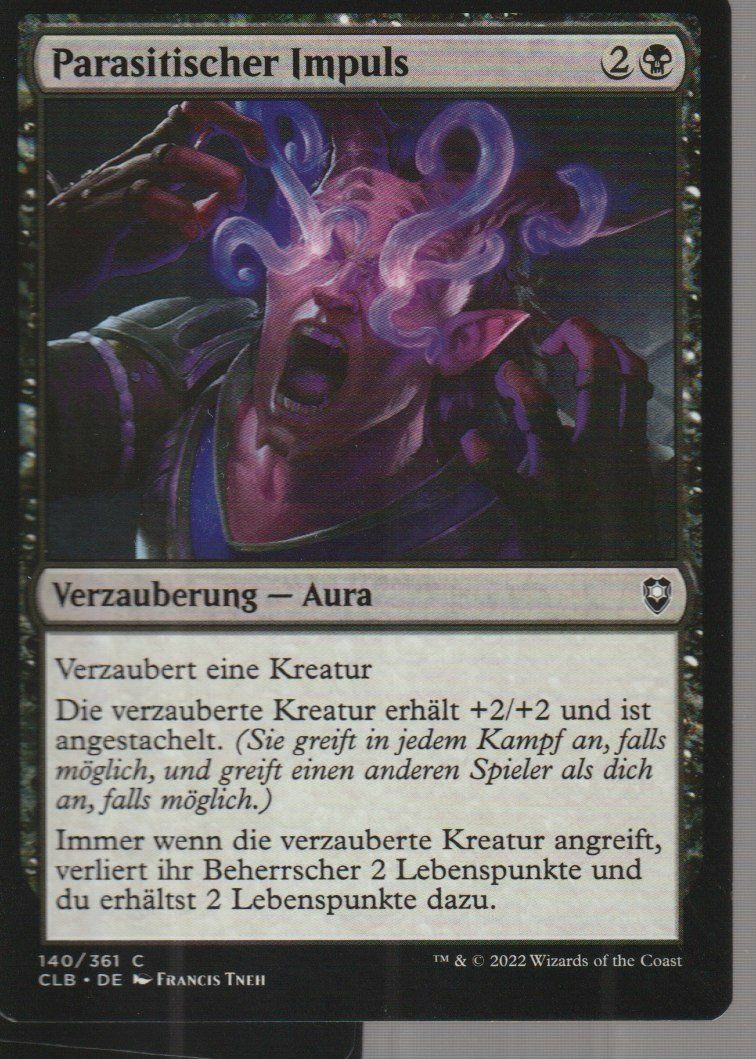 Magic The Gathering Carte collezionabili: TCG Magic The Gathering MTG CLB 140 Parasitischer Impuls – Nuovo (secondo la descrizione) da Vezia venduto da Aquarius_Age