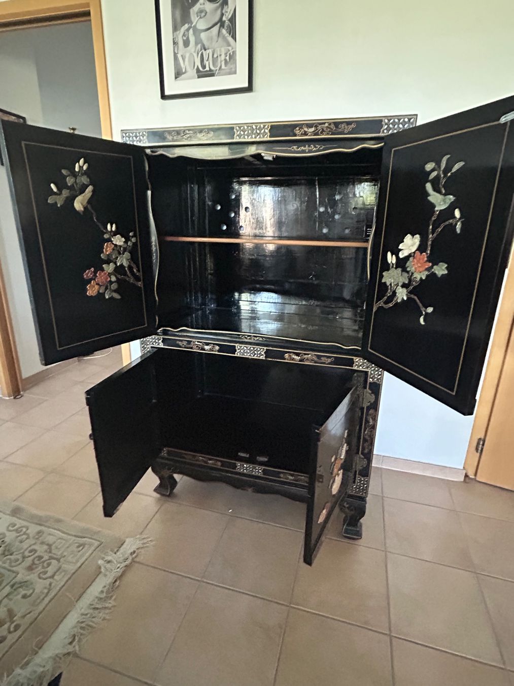 Armadi: Asiatischer Schrank mit Steinapplikationen – Usato da Untersiggenthal venduto da Pitsidia02 3