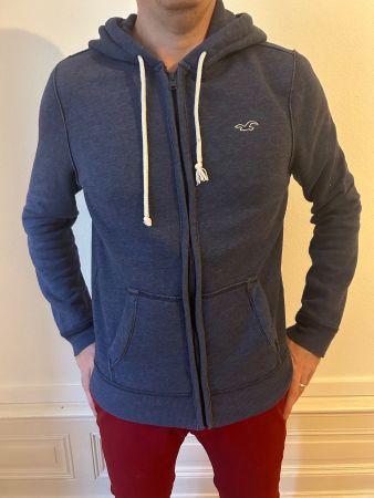 Sweat Hollister Bleu Homme Taille S