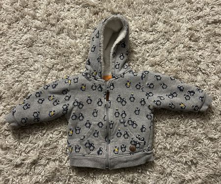 Pinguin-Pullover, Grösse 80, kuschelig warm für den Winter!