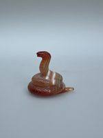 Serpente in pietra dura, scultura da collezione