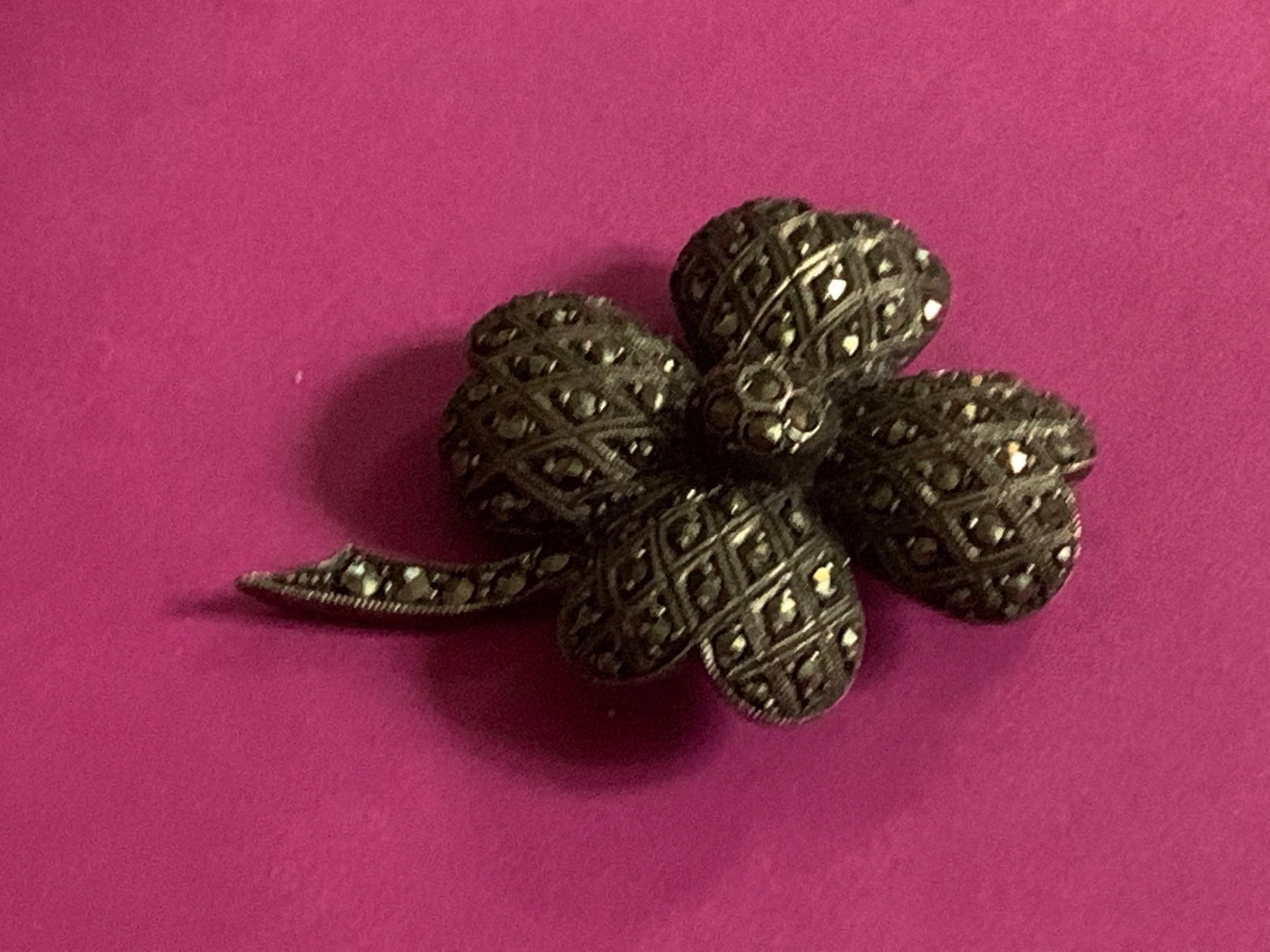 Spille & Fermagli: Silberbrosche pyrit-blume (silber) – Usato da Dittingen venduto da Bellevista 2