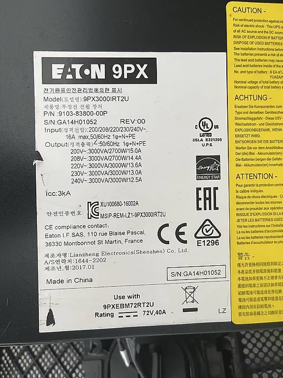 Inverter: Onduleur Eaton 9PX3000iRT2U – Usato da Ardon venduto da yan_b9x6 1