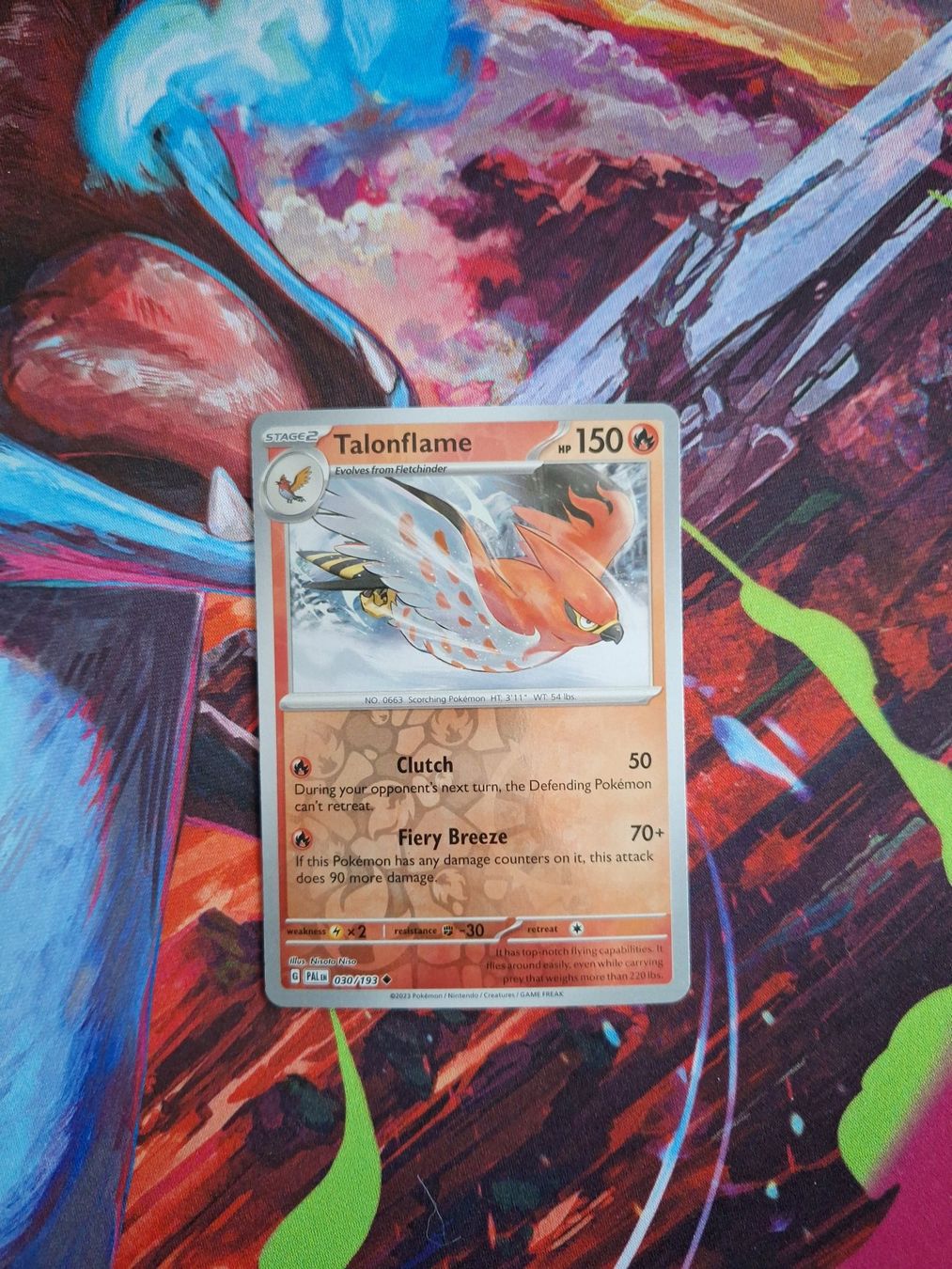 Pokémon Carte collezionabili: Talonflame - Reverse Holo - Pokemon Paldea Evolved – Usato da Altstätten SG venduto da GGsGameshop