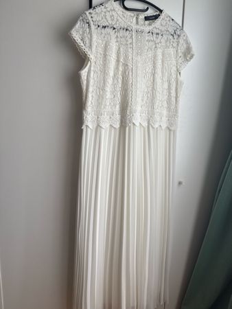 Maxikleid in Weiß – Romantisch & Elegant Gr42
