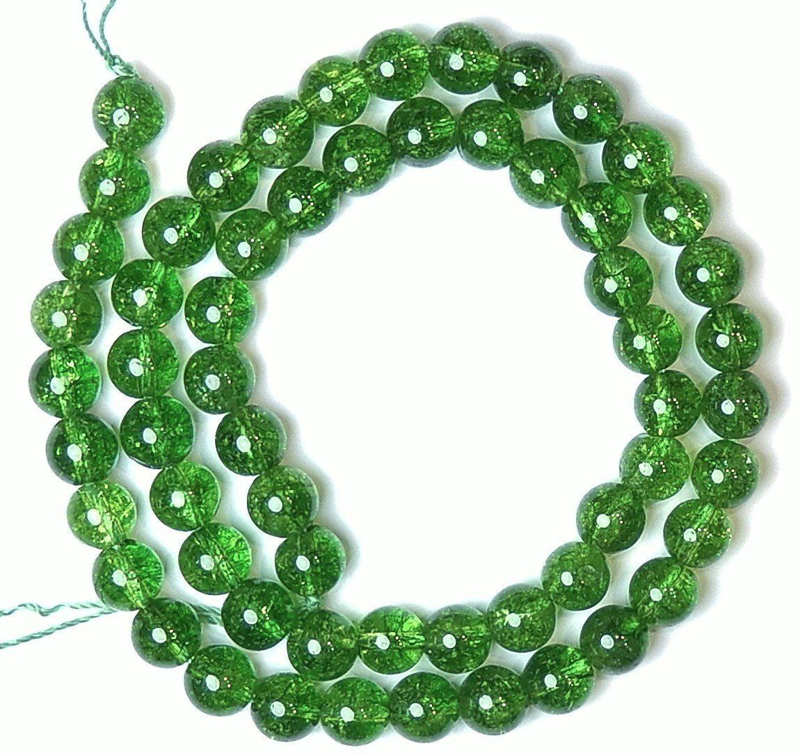 Catenine: 1 Strang schöne dunkle echte Epidot-Kristall Perlen 6 mm – Nuovo (secondo la descrizione) da Müllheim Dorf venduto da GUENI01
