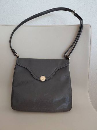 Goldpfeil Echte Vintage Lederhandtasche Top Zustand