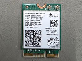 Intel AX201NGW WLAN WiFi Karte - Top Zustand!