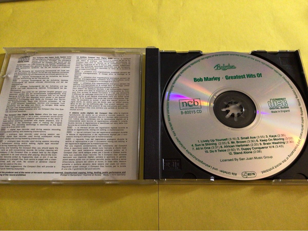 CD: Bob Marley - Greatest Hits CD Klassiker Reggae – Usato da Steinach venduto da Quarkie 1