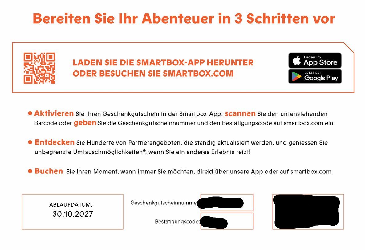 Smartbox Gutscheine: Smartbox Gutschein – Neu und originalverpackt aus Watt von djana_96 1