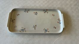 Piatto rettangolare fiorato Langenthal