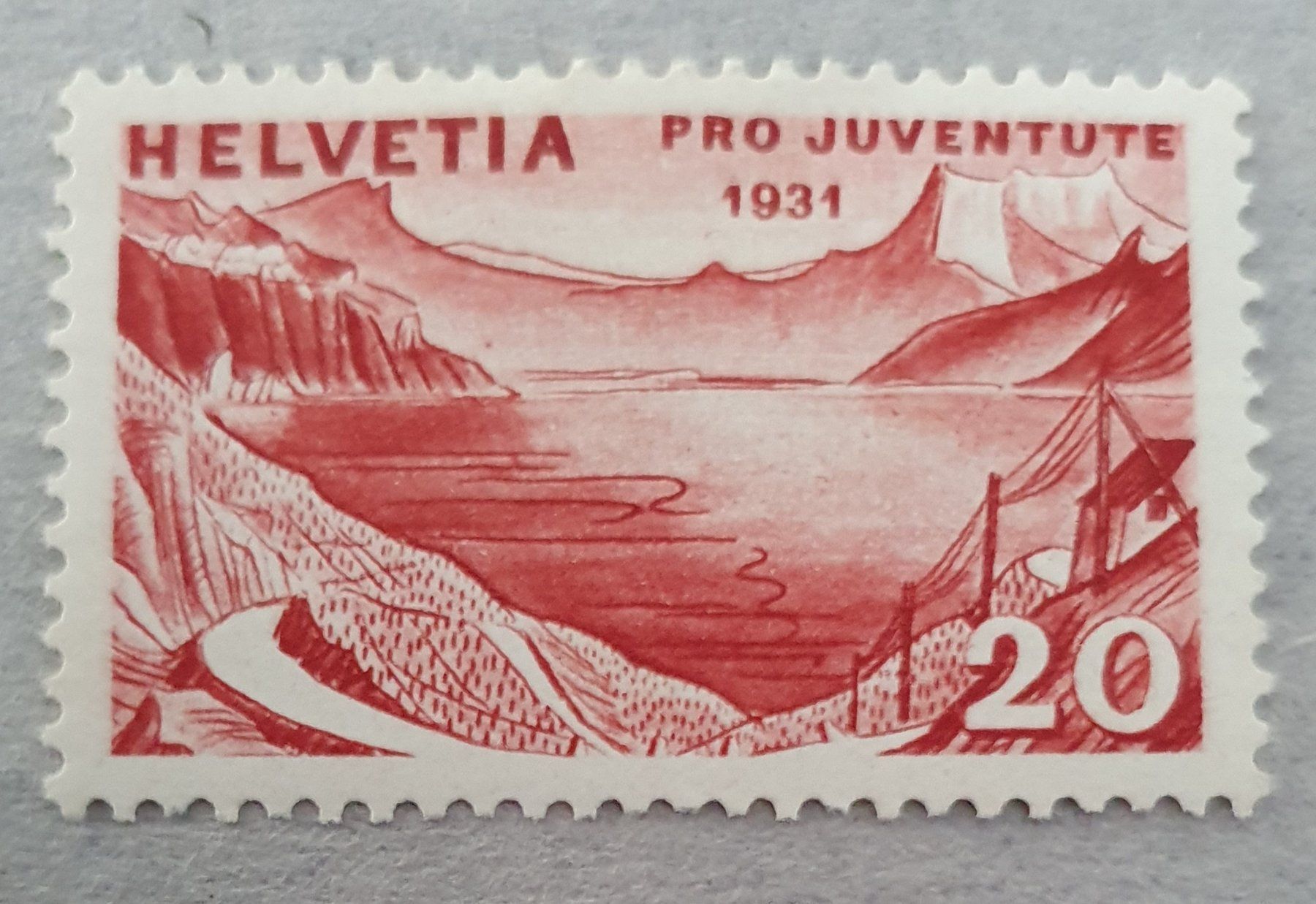 Tutti i francobolli: Pro Juventute 1931 Retouche bei der 2 – Usato da Balgach venduto da SIMEON27 2