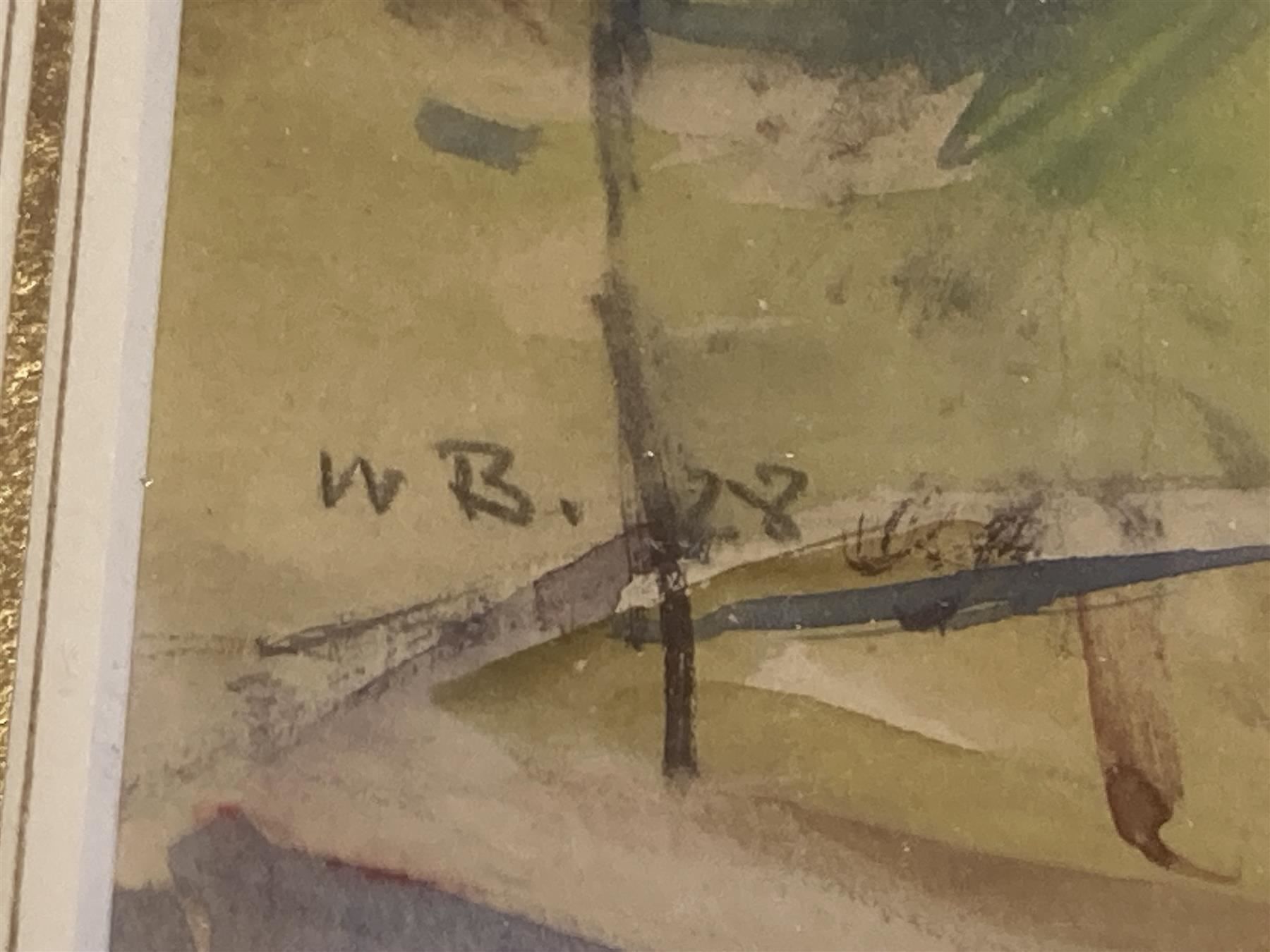 Gemälde: Aquarell Landschaft monogrammiert – Gebraucht aus Bern von Jwpm66 3