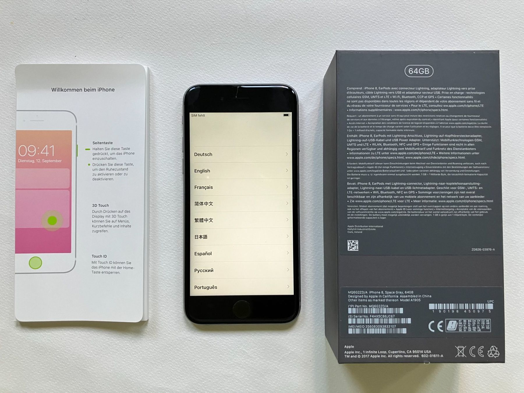 Apple Telefoni cellulari / Smartphones: Handy iPhone 8S, 64 GB, gebraucht, mit Verpackung – Usato da Aarau venduto da rol_mz8k