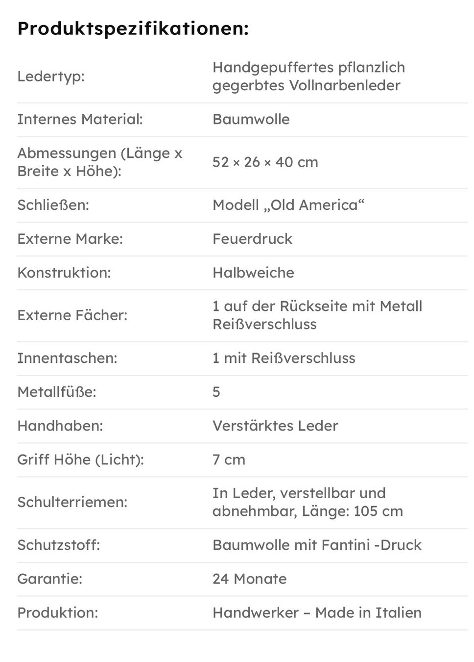 Borse: Reisetasche Leder Pechino – Nuovo e nell'imballaggio originale da Wittenbach venduto da bes_k8vr 7