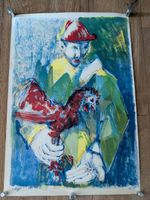Bernard Lorjou "Harlekin mit Hahn" Litho signiert, Nr. 27/50