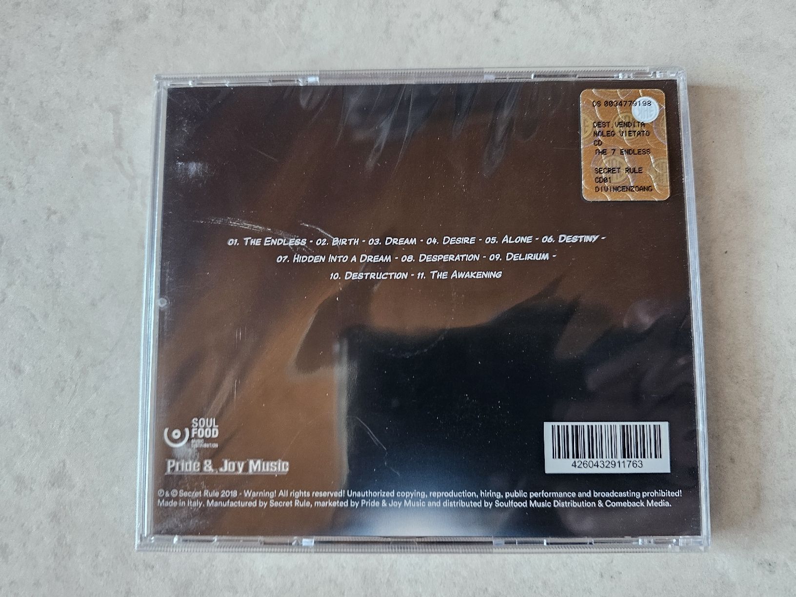 CDs: Secret Rule  -  The 7 Endless  /  Fabrikneu – Neu und originalverpackt aus Schneisingen von backstore24 1