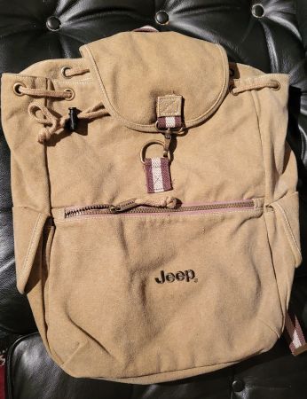 Jeep Rucksack / Daypack Canvas Beige Top Zustand!