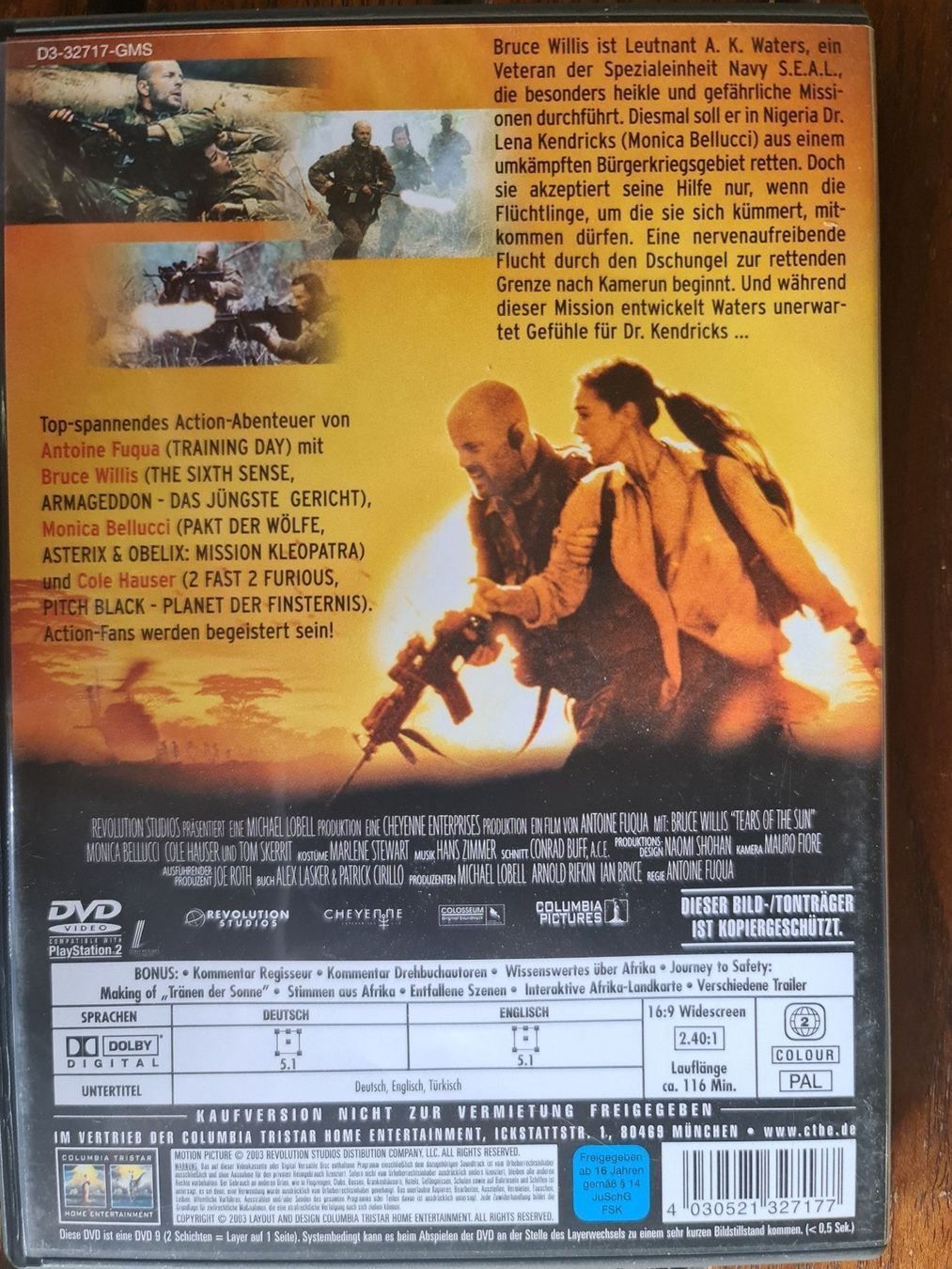 Tutti i DVDs: Tränen der Sonne DVD – Usato da Dintikon venduto da Vexi 1