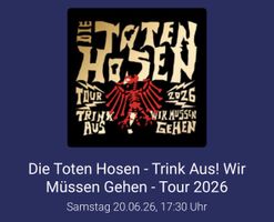 Die Toten Hosen 2026 Tickets - Sitzplatz Block 3 Reihe 3