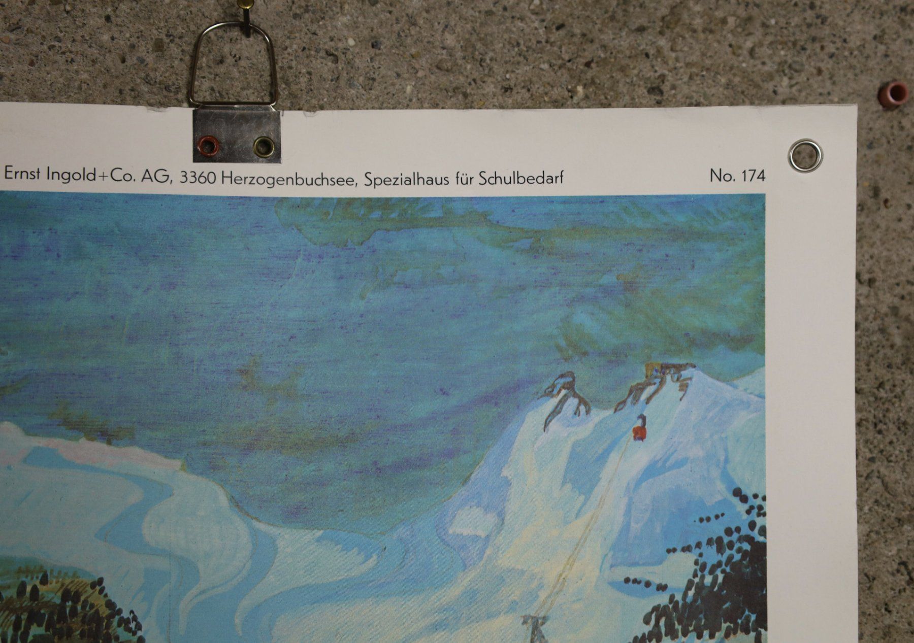Foto & Immagini: Schulwandbild, Schulbild "Kurort im Winter" P. Stähli – Usato da Birrwil venduto da brandschatz_birrwil 5