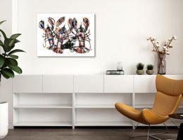 Lobster Pop Art Hummer Bild Krebse Dekor Modern Seafood