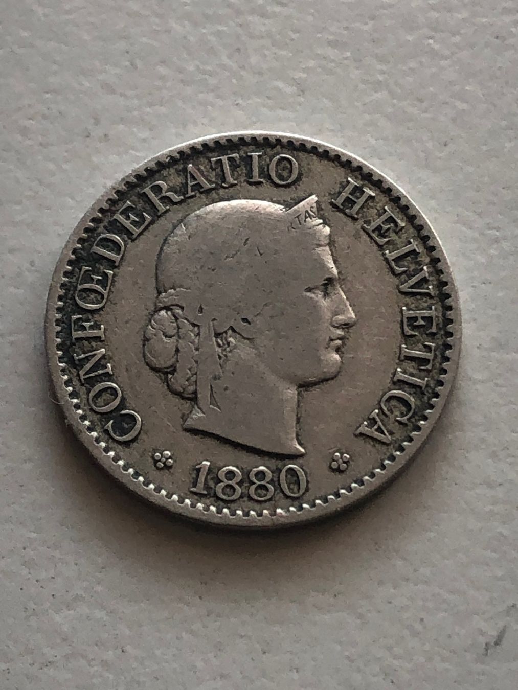 Tutti le monete: 5 Rp. 1880 – Usato da Schötz venduto da Odpa