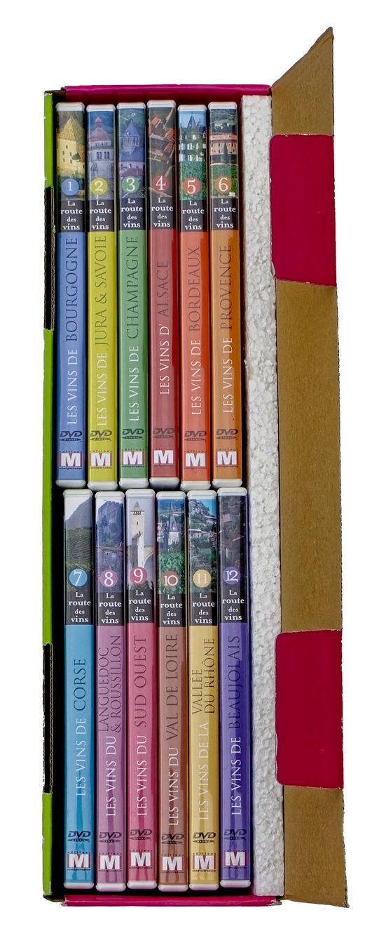 Tutti i DVDs: LA ROUTE DES VINS "Coffret Complet Originale de 12 DVDs" – Usato da Onex venduto da gonsla 1