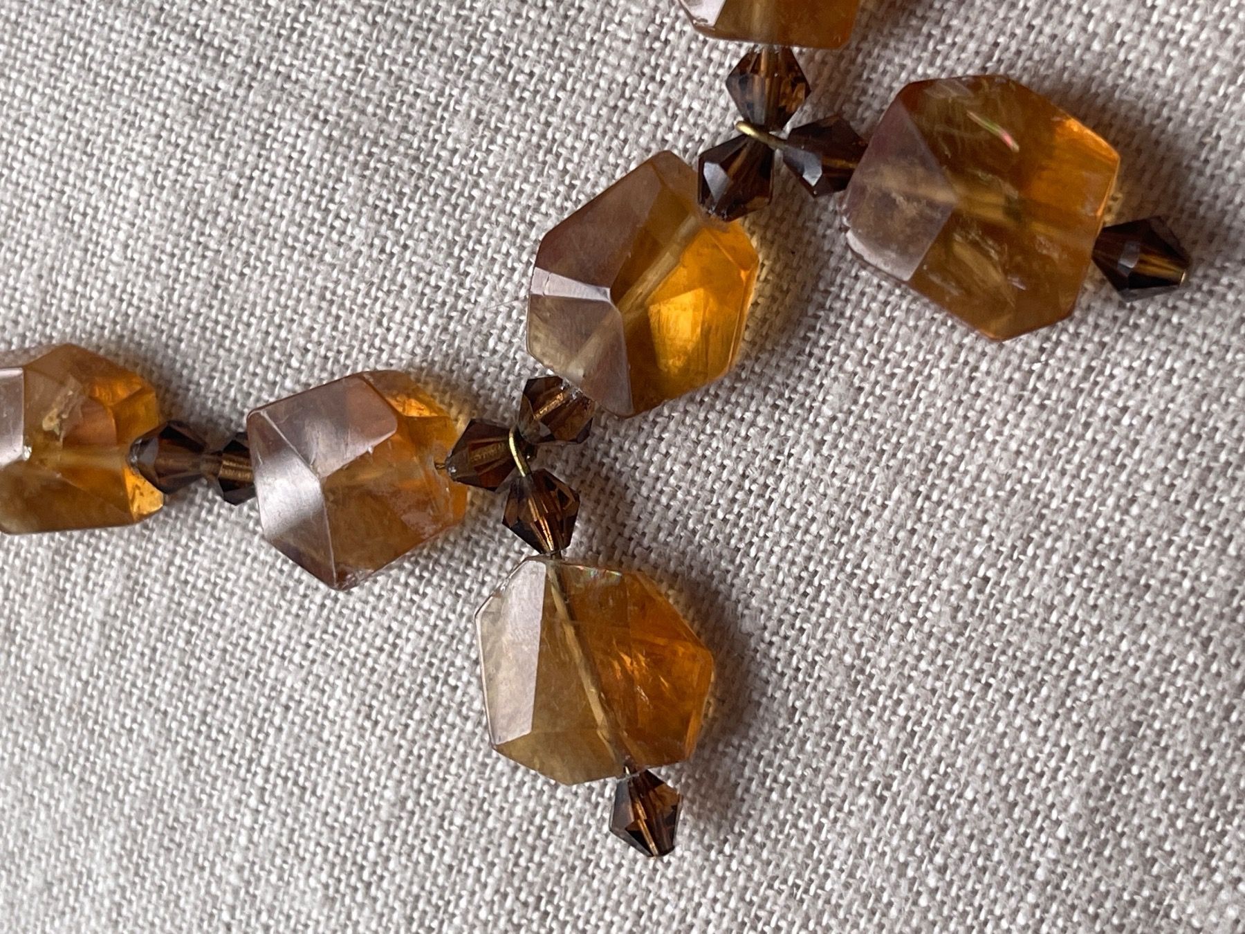 Catenine: Halbedelsteine Collier Halskette braun – Nuovo (secondo la descrizione) da Brütten venduto da Rod816 2
