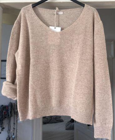PULLOVER 100% LAINE MERINO EXTRAFINE! M NOUVEAUTÉ 2026/27