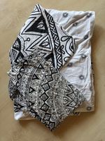 Bettwäsches-Set schwarz-weiss gemustert