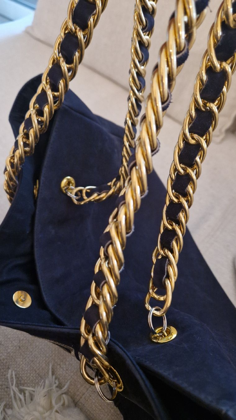 Borse da donna: sac cabas en velours bleu – Usato da Collombey venduto da Preloveditems 2