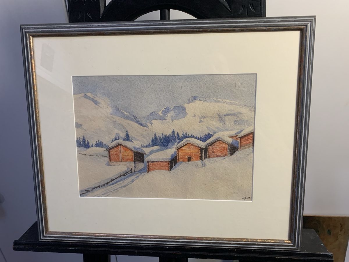 Dipinti: E. SUTZ Aquarell  – Usato da Wolfhalden venduto da SecondAntique 2