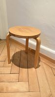 Alvar Aalto Vintage Holz Hocker, skandinavisches Design
