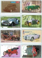 8 Telefonkarten Oldtimer Auto diverse Länder
