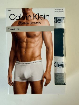 Boxershorts, CALVIN KLEIN, Grösse M, 2 Stk. Schwarz/Grau