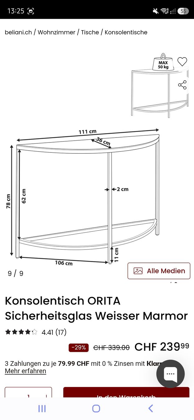 Consoles: Konsolentisch  – D'occasion à Sulgen par zol_hr28 2