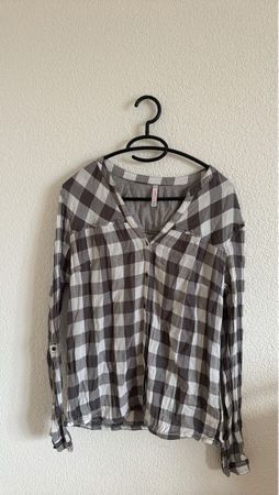 Karierte Bluse, Grösse XL