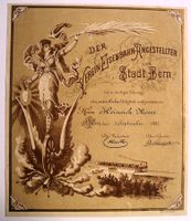 Verein EisenbahnAngestellter STadt BERN 1885