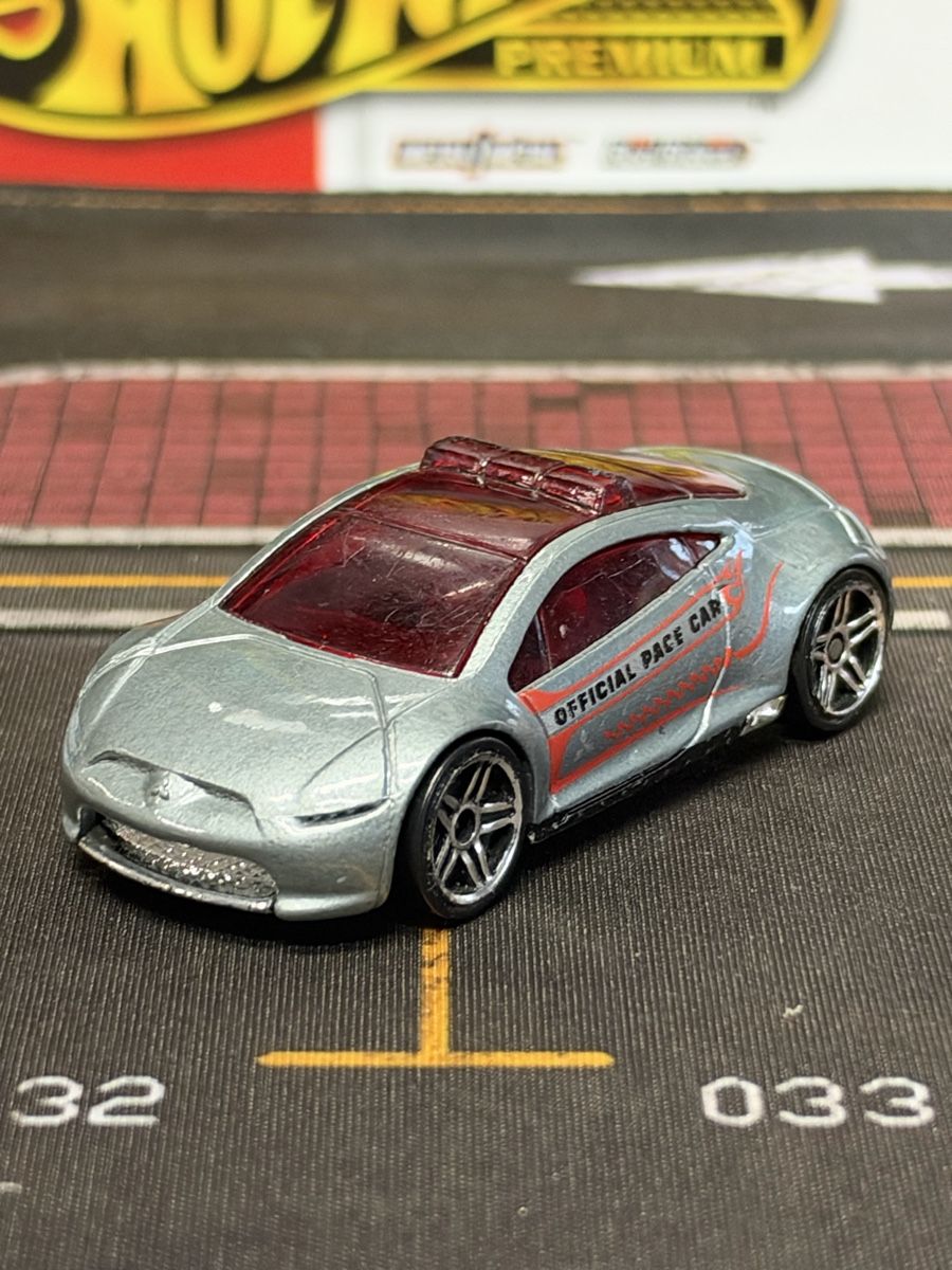 Hot Wheels Modellini d'auto: Hot Wheels Mitsubishi Eclipse Concept Car Pace Car argent – Usato da rolle venduto da Noma-collectible 1