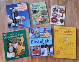 Bastelbücher-Set: Töpfern, Tiere, Zeichnen, Kränzchen!