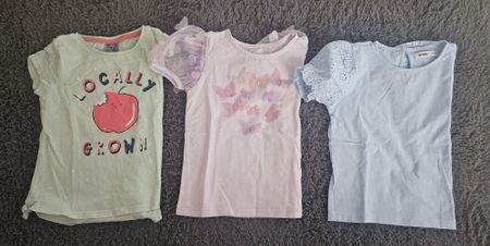 3er Set T-Shirts Gr. 104 Mädchen Sommer