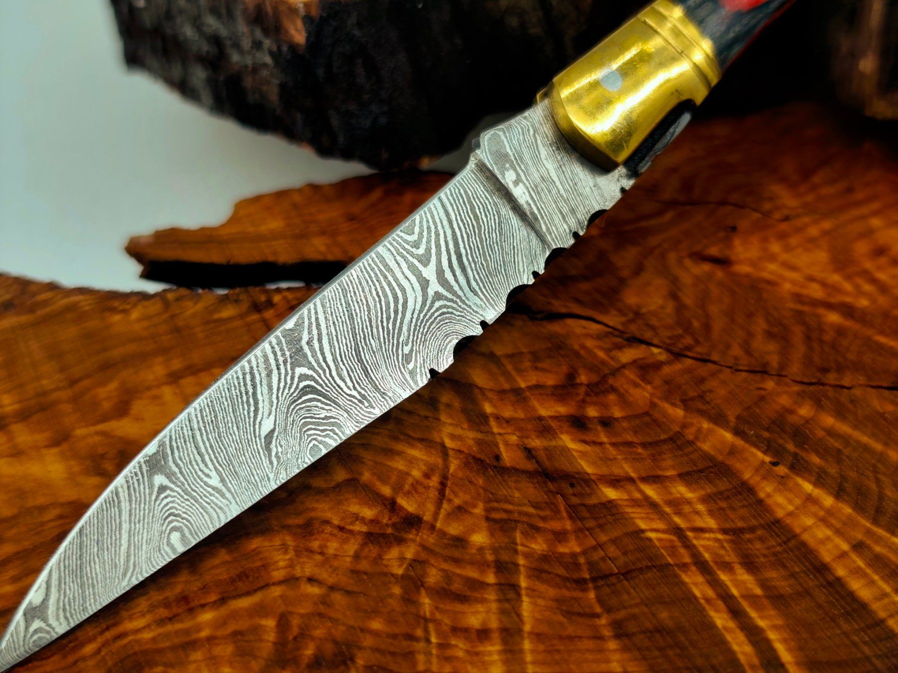 Accessori: Laguiole Damast Messer Klappmesser echtes Damastmesser – Nuovo e nell'imballaggio originale da Arlesheim venduto da Premius_1 3